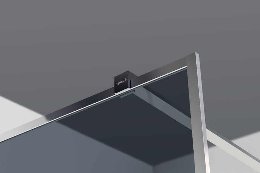 IMPRESE душова стінка WALK-IN з профілем та тримачем, 110*200см, хром, скло тоноване s09111001GR фото