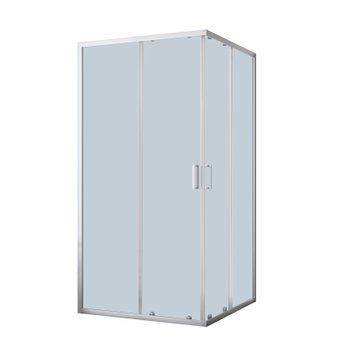 SCALA душова кабіна квадратна 90*90*190см, розсувні двері, скло тоноване s09806081GR фото