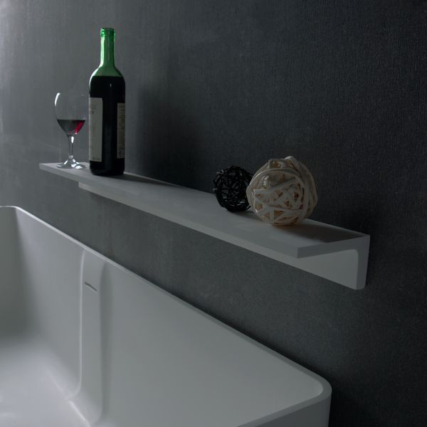 Поличка кам'яна Solid surface 600 * 120 * 65мм 18-40-115 фото