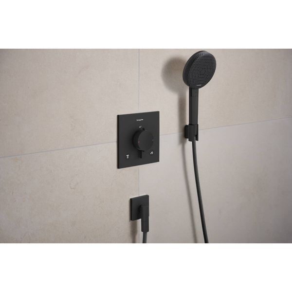 ECOSTAT COMFORT E термостат для 2х споживачів, ПМ, чорний матовий 33711670 фото