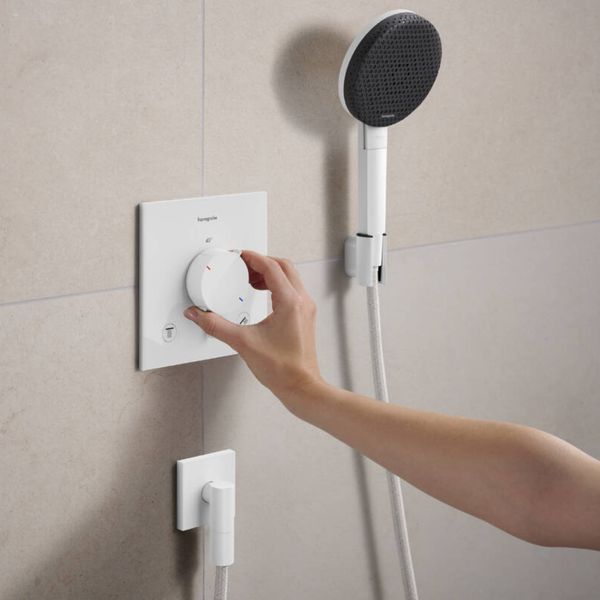 ECOSTAT COMFORT E термостат для 2х споживачів, ПМ, білий матовий 33711700 фото