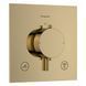 ECOSTAT COMFORT E термостат для 2х споживачів, ПМ, полірованне золото 33711990 фото 1