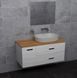 VICTORIA BASIC MODULAR комплект 89см: тумба 59см під накладний умивальник; модуль 30см із дверцятами; стільниця89 см; колір:білий/білий/дуб A85657580D фото 6