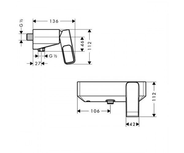Axor Urquiola - змішувач для душу HANSGROHE 11620000 11620000 фото
