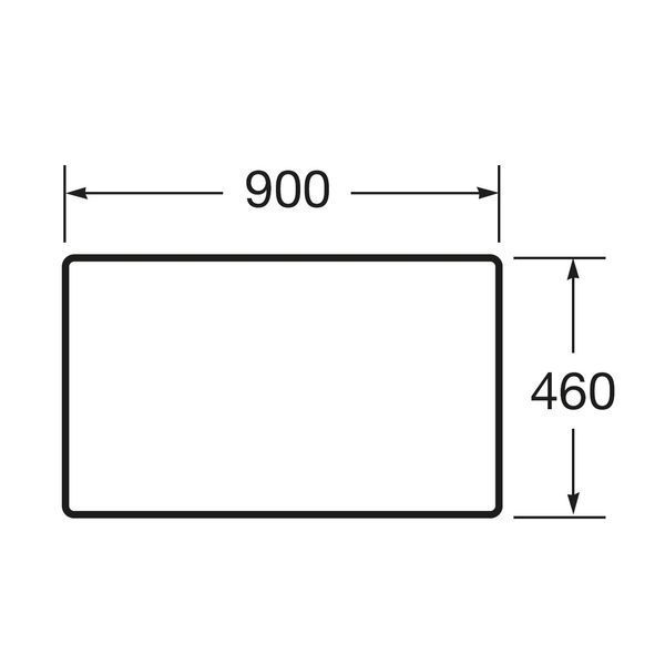 VICTORIA BASIC MODULAR стiльниця 89см, колiр бiлий A857505806 фото