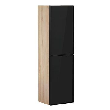 JOLLY пенал підвісний 138*40*34см, Oak+black DM06E001OB фото