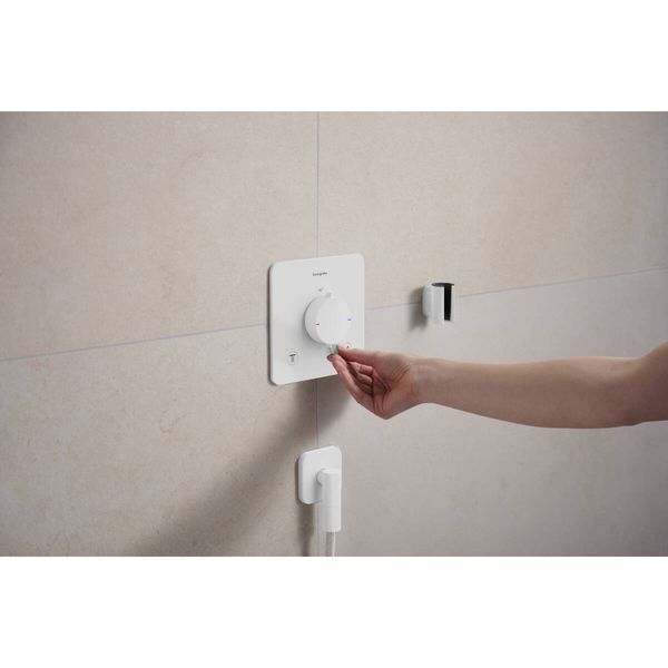 ECOSTAT COMFORT Q термостат для 2х споживачів, ПМ, білий матовий 33713700 фото