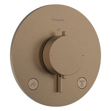 ECOSTAT COMFORT S термостат для 2х споживачів, ПМ, шліфованна бронза 33715140 фото