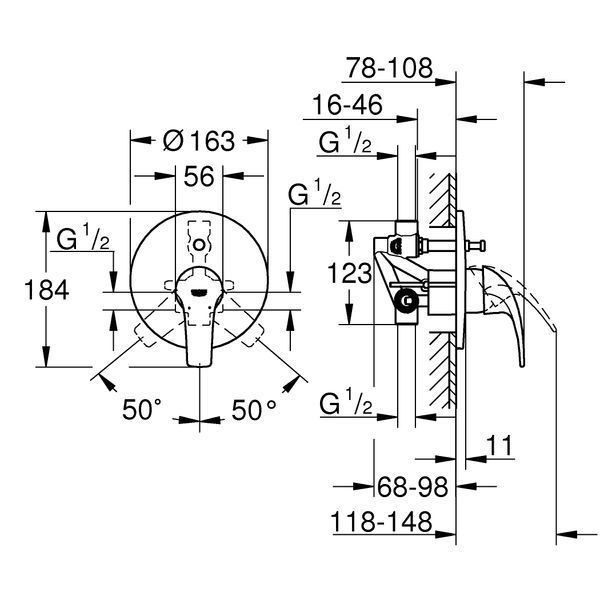 Змішувач для ванни GROHE START 29115000 29115000 фото