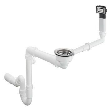 D16-10 Сифон для гранiтної кухонної мийки Hansgrohe, хром 43927000 фото