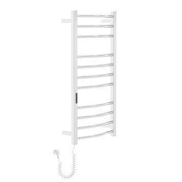 i-HEAT рушникосушарка електро, 120W, 500 * 900мм, AISI 304, 11п. (4-4-3) коло, стійки квадрат, таймер, терморегулятор, сталь полірована, лівий IHC509111120 фото