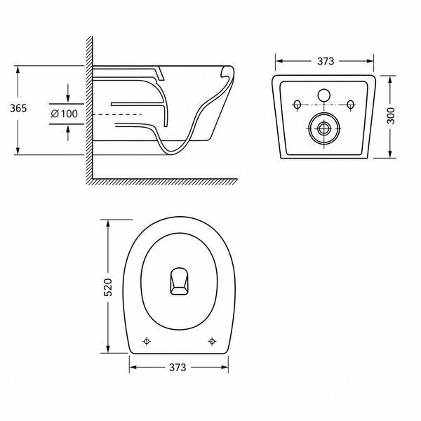 SVETLY унітаз підвісний (52*37,3*36,5 см, twist, сидіння duroplast) c06805203 фото