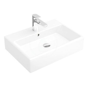 MEMENTO умивальник меблевий 60*42см, з отв, з переливом, Star White CeramicPlus 51336LR2 фото