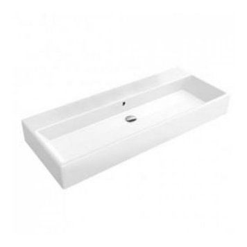MEMENTO умивальник 120*47см без отв, з переливом, White Alpin CeramicPlus 5133C6R1 фото