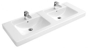 VILLEROY&BOCH Умивальник 130*49см двійний, White Alpin 58811301 фото