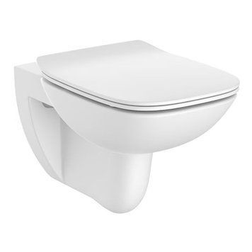DEBBA Rimless унiтаз пiдвiсний, з сидiнням Slim slow closing A34H993000 фото