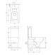 MORETTA унітаз підлоговий 64,5*34,5*78см, з сидінням Slim Soft Close DM2A002WH фото 3