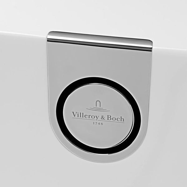 OBERON 2.0 Solo ванна 180*80см кварилова з ніжками та зі зливом-переливом UBQ181OBR2DV-01 фото