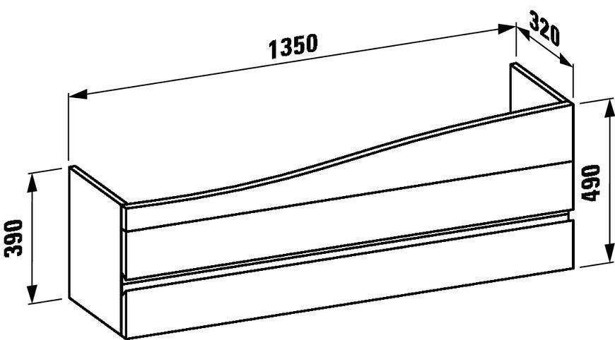 Alessi OnEvolution Тумба пiд мийку свiтлий горіх *1250 H4243600976301 фото