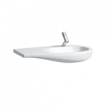ALESSI ONE раковина-стiлешниця 90*50*16,5см, накладна, лiвосторон. крило-поличка, з отв.пiд змiш., з покриттям LCC H8149764001041 фото