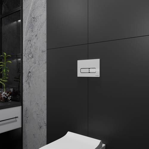 Комплект: Інсталяція Koller Pool Aqua Line (2359510056) + Кнопка для інсталяції Koller Pool Edge механічна, білий глянцевий (2307510157) + Унітаз підвісний Devit Flow 490х365х370mm з кришкою soft-close, білий глянець (DFL0460111W) 2359510056+2307510157+DFL0460111W фото