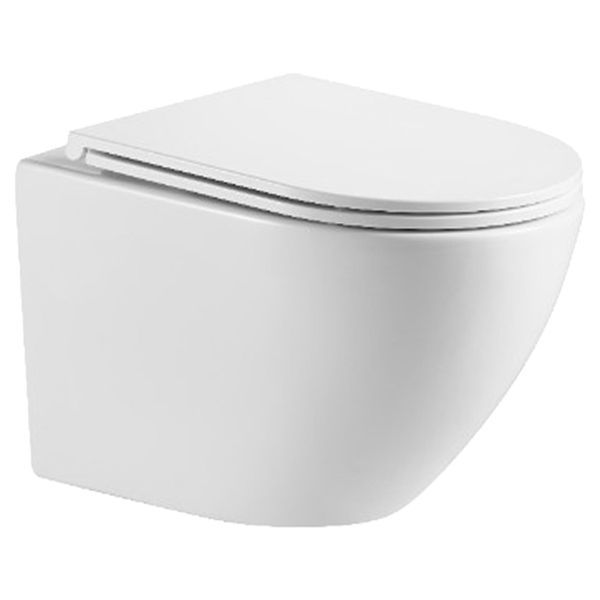 Комплект: Інсталяція Koller Pool Aqua Line (2359510056) + Кнопка для інсталяції Koller Pool Edge механічна, білий глянцевий (2307510157) + Унітаз підвісний Devit Flow 490х365х370mm з кришкою soft-close, білий глянець (DFL0460111W) 2359510056+2307510157+DFL0460111W фото